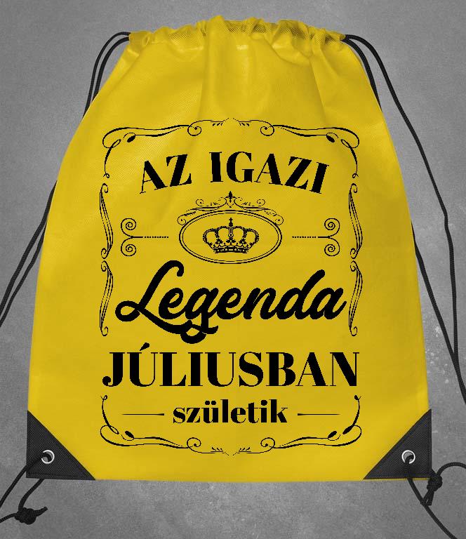 Az igazi Legenda Júliusban születik - Születésnap Július Tornazsák