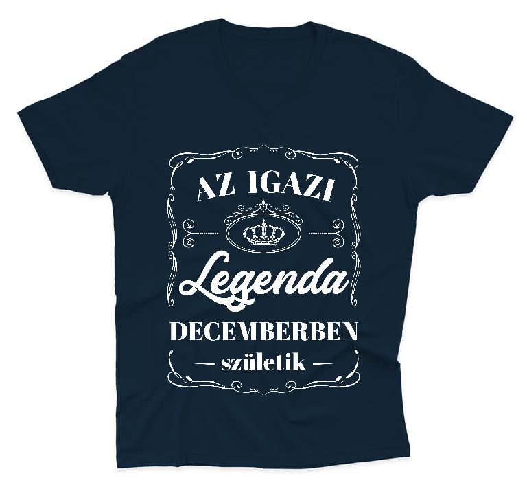 Az igazi Legenda Decemberben születik - Születésnap December Férfi V-nyakú Póló