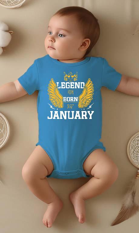 Legend is born in January - Születésnap Január Gyerek Body