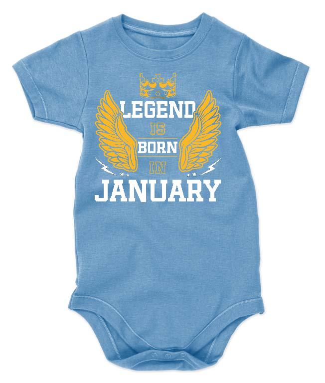 Legend is born in January - Születésnap Január Gyerek Body