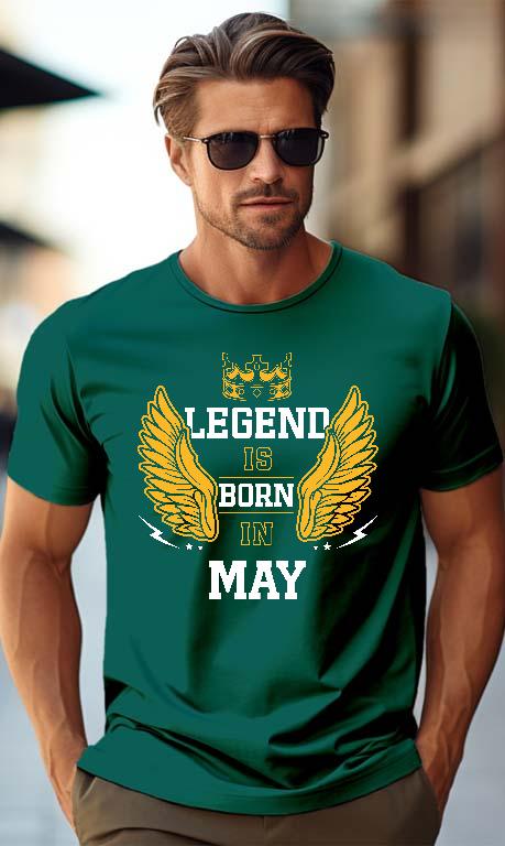 Legend is born in May - Születésnap Május Férfi Prémium Póló