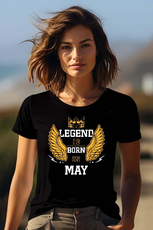 Legend is born in May - Születésnap Május Női Prémium Póló