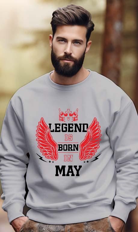 Legend is born in May - Születésnap Május Férfi Pulóver