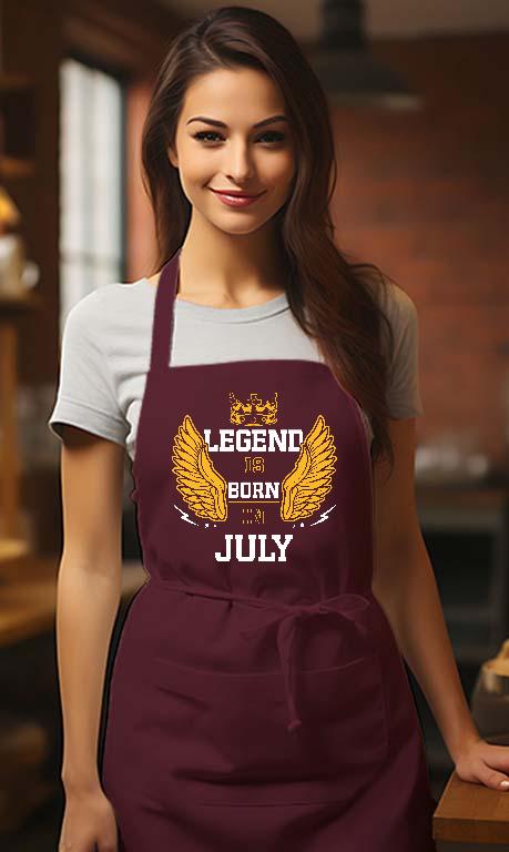 Legend is born in July - Születésnap Július Kötény