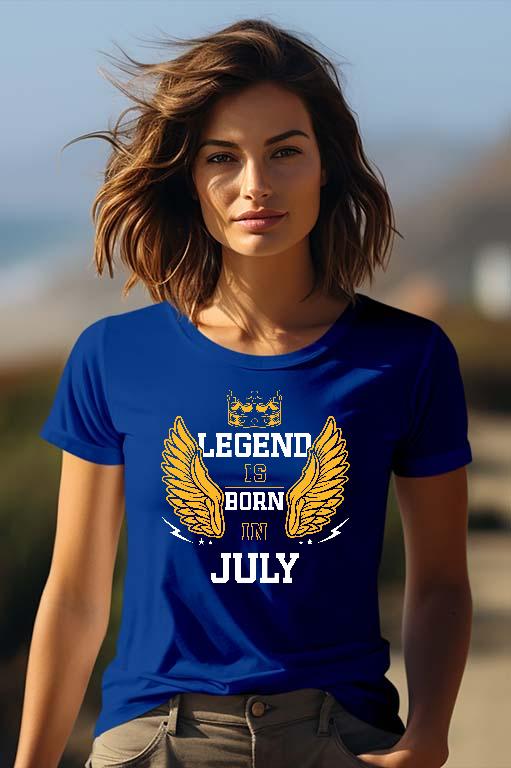 Legend is born in July - Születésnap Július Női Prémium Póló