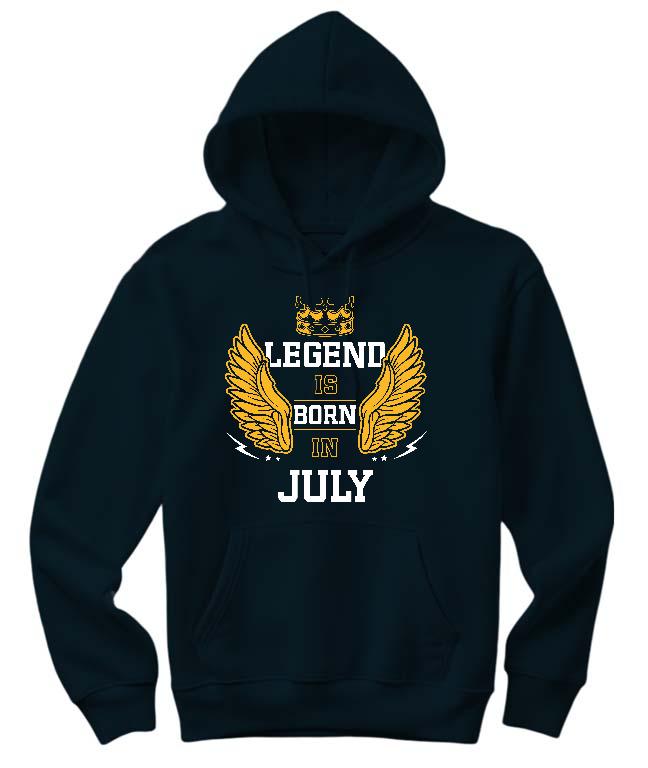 Legend is born in July - Születésnap Július Női Kapucnis Pulóver