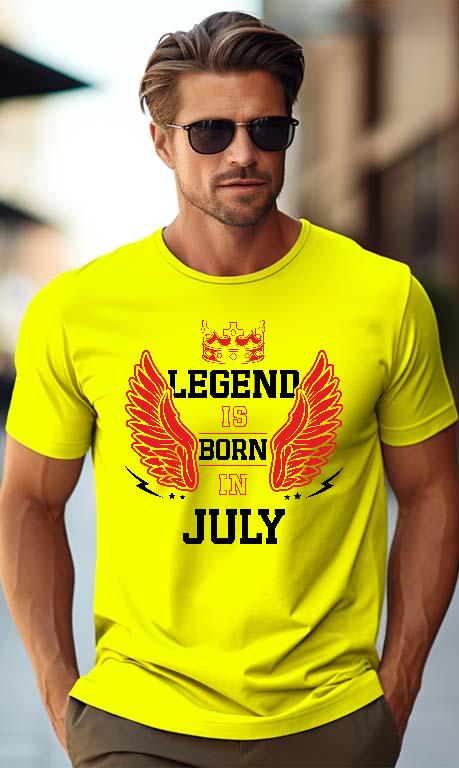 Legend is born in July - Születésnap Július Férfi Prémium Póló