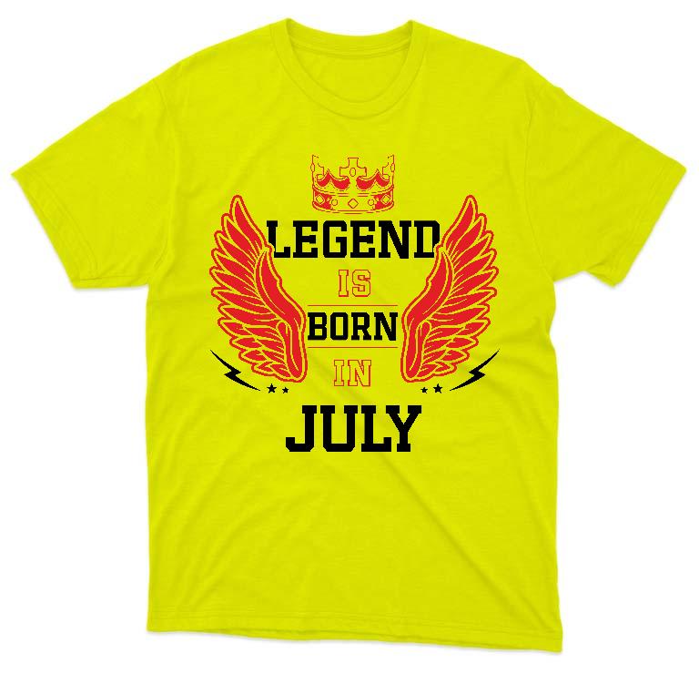 Legend is born in July - Születésnap Július Férfi Prémium Póló