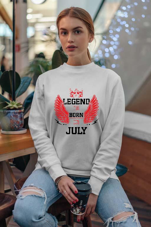 Legend is born in July - Születésnap Július Női Pulóver