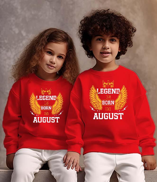 Legend is born in August - Születésnap Augusztus Gyerek Pulóver