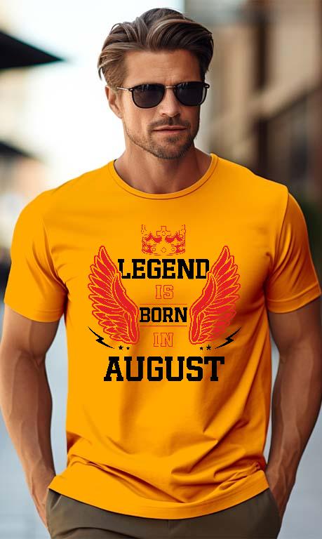 Legend is born in August - Születésnap Augusztus Férfi Prémium Póló