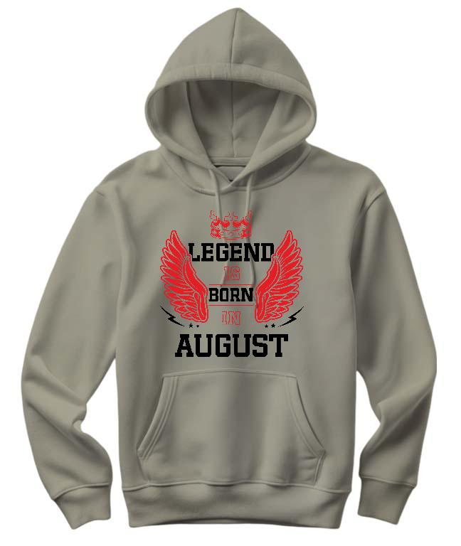 Legend is born in August - Születésnap Augusztus Női Kapucnis Pulóver