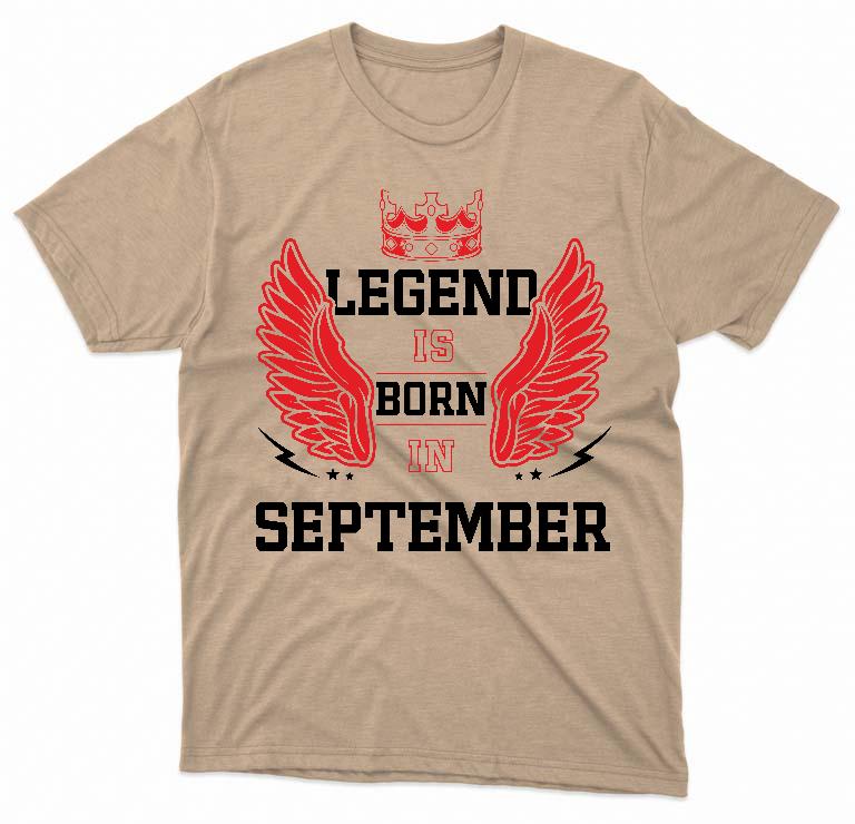 Legend is born in September - Születésnap Szeptember Férfi Prémium Póló