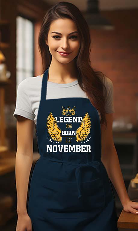 Legend is born in November - Születésnap November Kötény