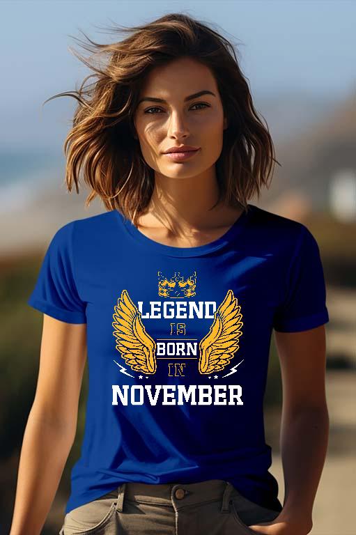 Legend is born in November - Születésnap November Női Prémium Póló