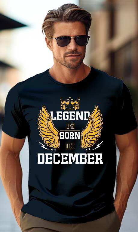 Legend is born in December - Születésnap December Férfi Prémium Póló