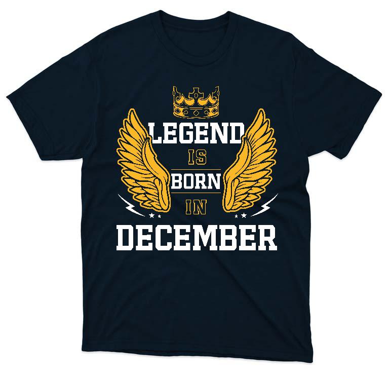 Legend is born in December - Születésnap December Férfi Prémium Póló