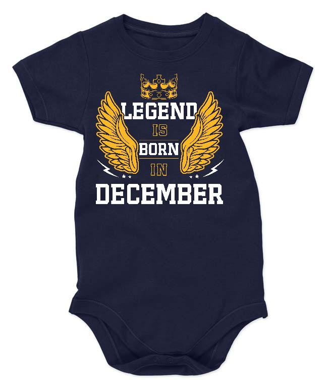 Legend is born in December - Születésnap December Gyerek Body