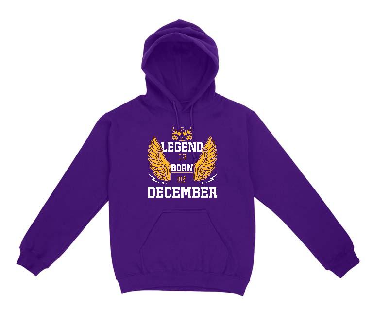 Legend is born in December - Születésnap December Gyerek Kapucnis Pulóver