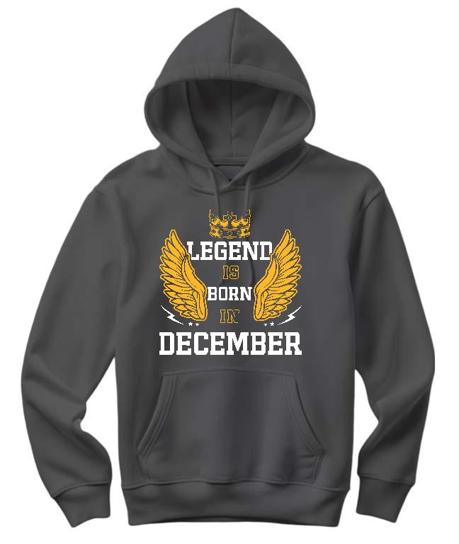 Legend is born in December - Születésnap December Női Kapucnis Pulóver