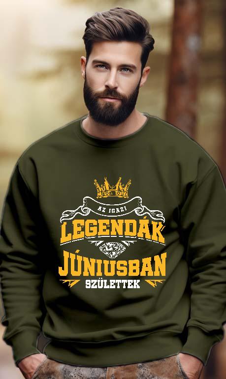 Az igazi Legendák Júniusban születtek - Születésnap Június Férfi Pulóver