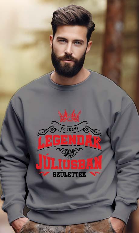 Az igazi Legendák Júliusban születtek - Születésnap Július Férfi Pulóver