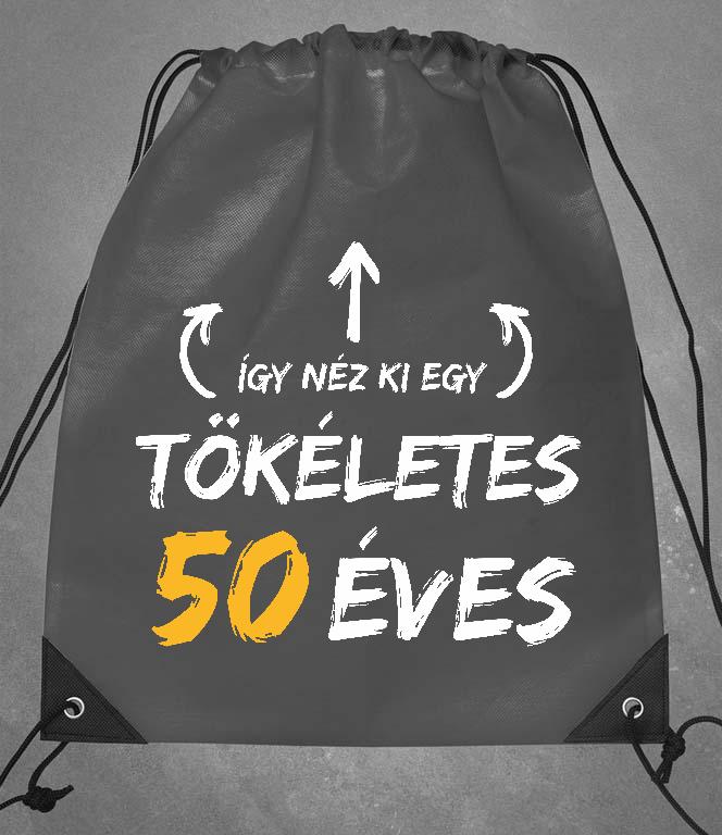 Így néz ki egy tökéletes 50 éves - Évfordulós Tornazsák