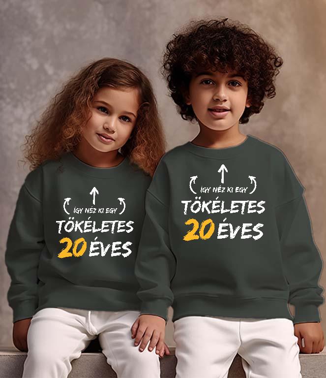 Így néz ki egy tökéletes 20 éves - Évfordulós Gyerek Pulóver