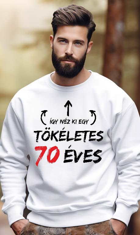 Így néz ki egy tökéletes 70 éves - Évfordulós Férfi Pulóver