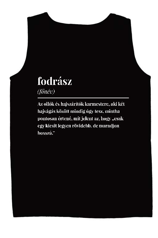 Fodrász szakkifejezés - Fodrász Férfi Ujjatlan