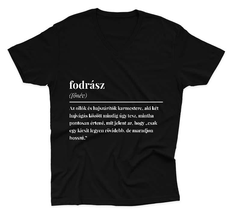 Fodrász szakkifejezés - Fodrász Férfi V-nyakú Póló