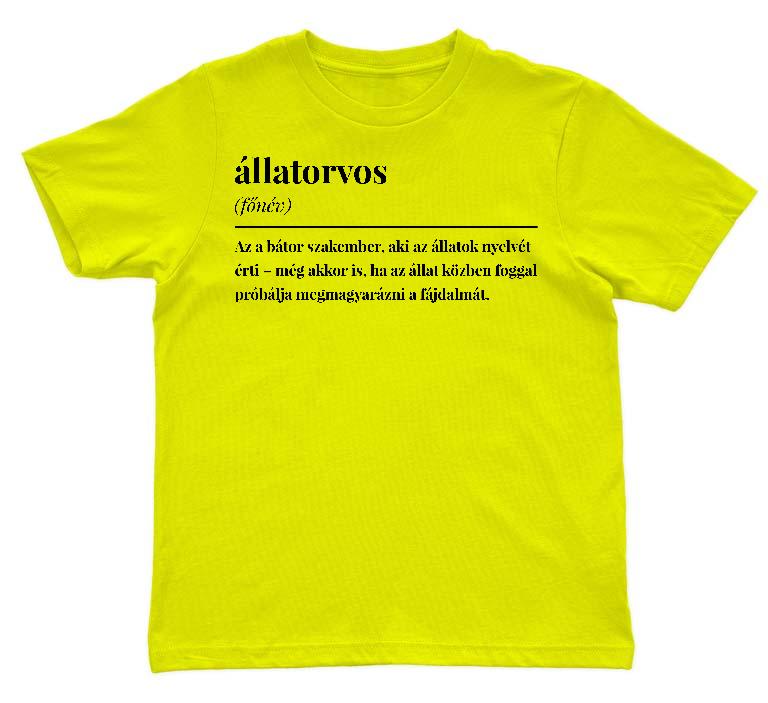 Állatorvos szakkifejezés - Állatorvos Gyerek Környakú Póló