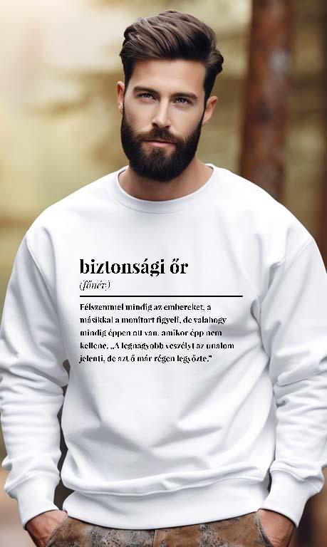 Biztonsági őr szakkifejezés - Biztonsági őr Férfi Pulóver