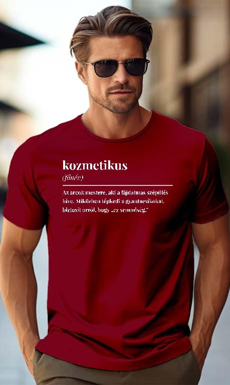 Kozmetikus szakkifejezés - Kozmetikus Férfi Prémium Póló
