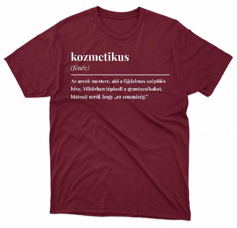 Kozmetikus szakkifejezés - Kozmetikus Férfi Prémium Póló