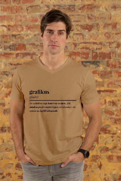 Grafikus szakkifejezés - Grafikus Férfi V-nyakú Póló