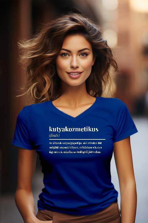 Kutyakozmetikus szakkifejezés - Kutyakozmetikus Női V-nyakú Póló