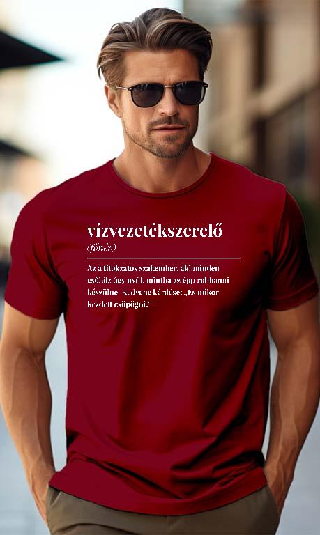 Vízvezetékszerelő szakkifejezés - Vízvezetékszerelő Férfi Prémium Póló