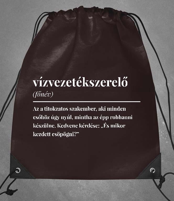 Vízvezetékszerelő szakkifejezés - Vízvezetékszerelő Tornazsák