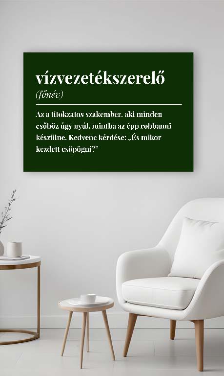 Vízvezetékszerelő szakkifejezés - Vízvezetékszerelő Vászonkép