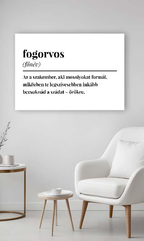 Fogorvos szakkifejezés - Fogorvos Vászonkép