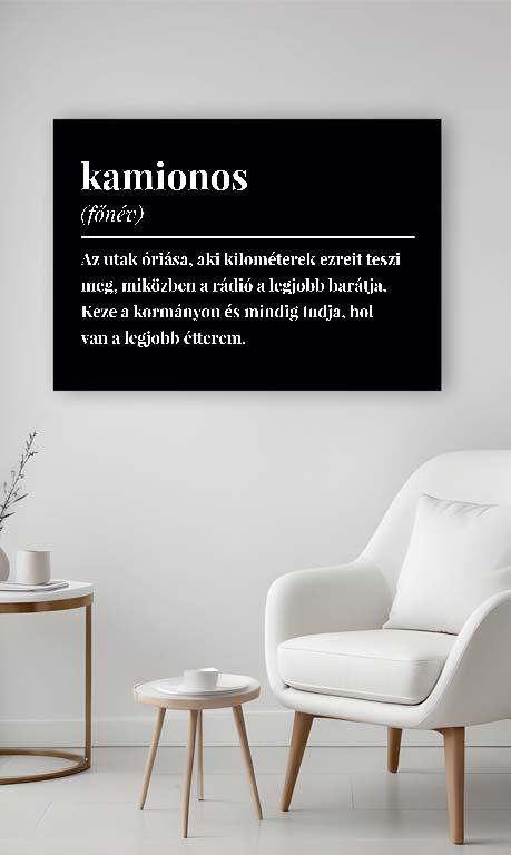 Kamionos szakkifejezés - Kamionos Vászonkép