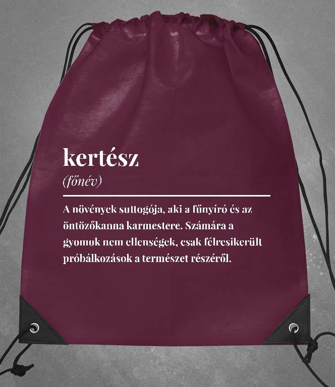 Kertész szakkifejezés - Kertész Tornazsák