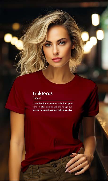 Traktoros szakkifejezés - Traktoros Női Környakú Póló