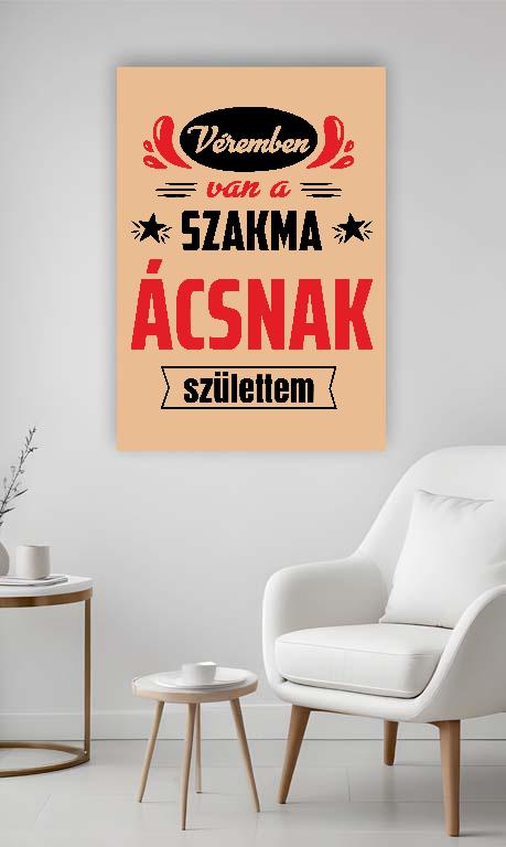 Véremben van a szakma Ács - Ács Vászonkép