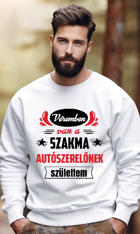 Véremben van a szakma Autószerelő - Autószerelő Férfi Pulóver