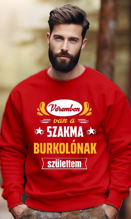 Véremben van a szakma Burkoló - Burkoló Férfi Pulóver