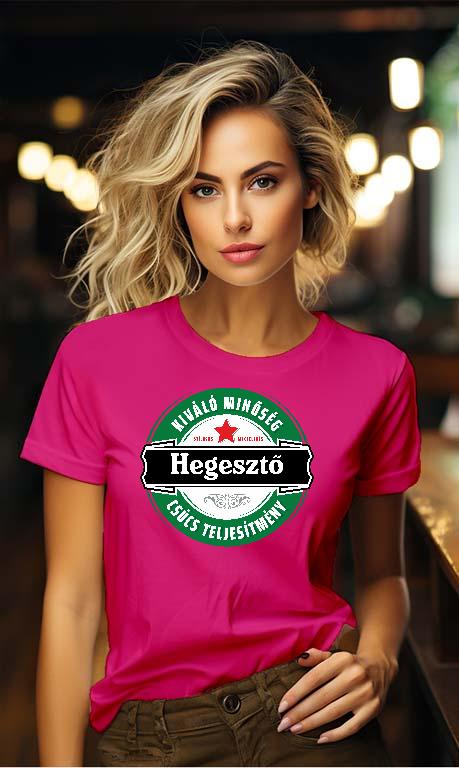 Hegesztő csúcs teljesítmény  - Hegesztő Női Környakú Póló