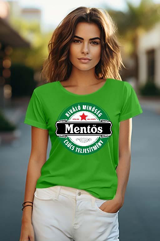 Mentős csúcs teljesítmény - Mentős Női O-nyakú Póló