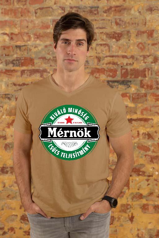 Mérnök csúcs teljesítmény - Mérnök Férfi V-nyakú Póló